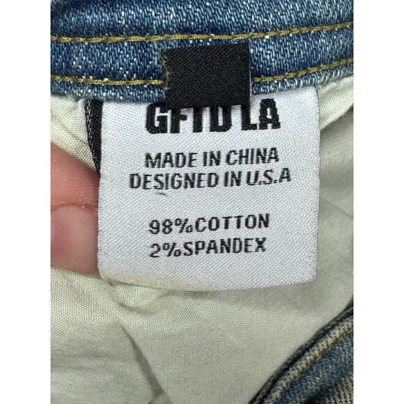 GFTD LA Men's Skinny Fit Warren Cargo Stretch Denim Jeans - Size 30 (29x32.5) - Picture 5 of 6